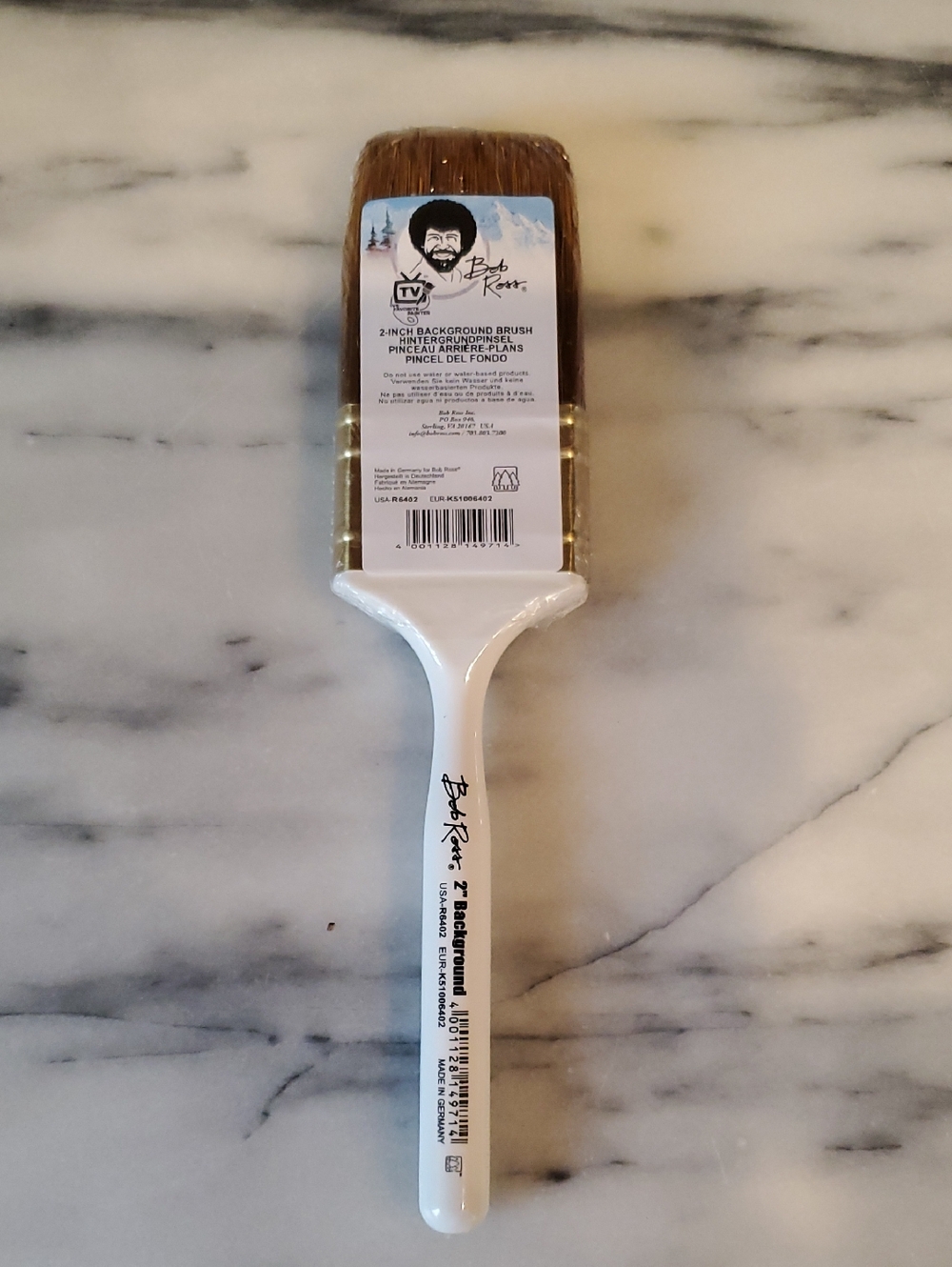 Bob Ross 2" Background Brush - White Handle